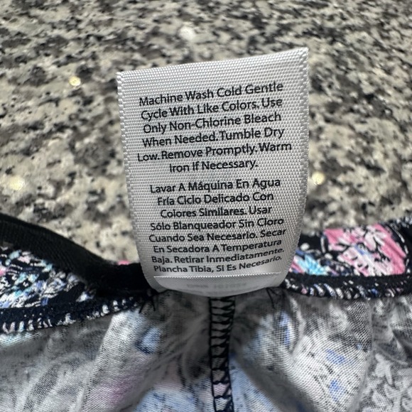 New Aria Women's 100%‎ cotton Black short sleeve capri Pajamas Set size S (4-6) - Picture 12 of 16